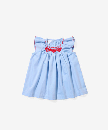 Betty Baby Dress, Light Blue