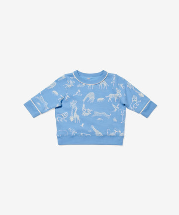 Remy Baby Sweatshirt, Ocean Animal Parade