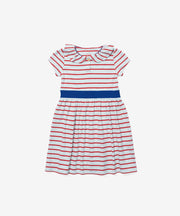 Allegra Dress, Paprika Stripe