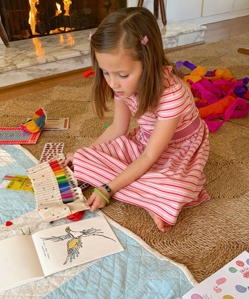 Allegra Dress, Petal Mini Stripe