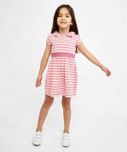 Allegra Dress, Petal Mini Stripe