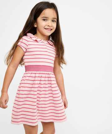 Allegra Dress, Petal Mini Stripe