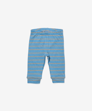 Andy Baby Legging, Blue Fine Stripe