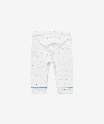 Andy Baby Legging, Blue Hearts