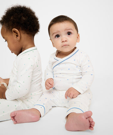 Andy Baby Legging, Blue Hearts