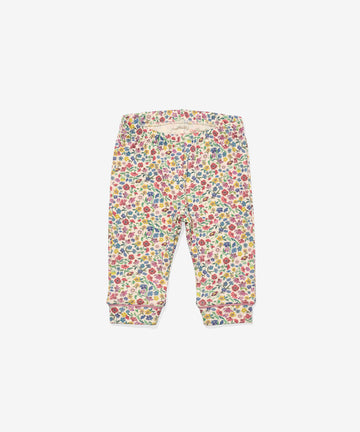 Andy Baby Legging, Burgundy Coneflower Floral