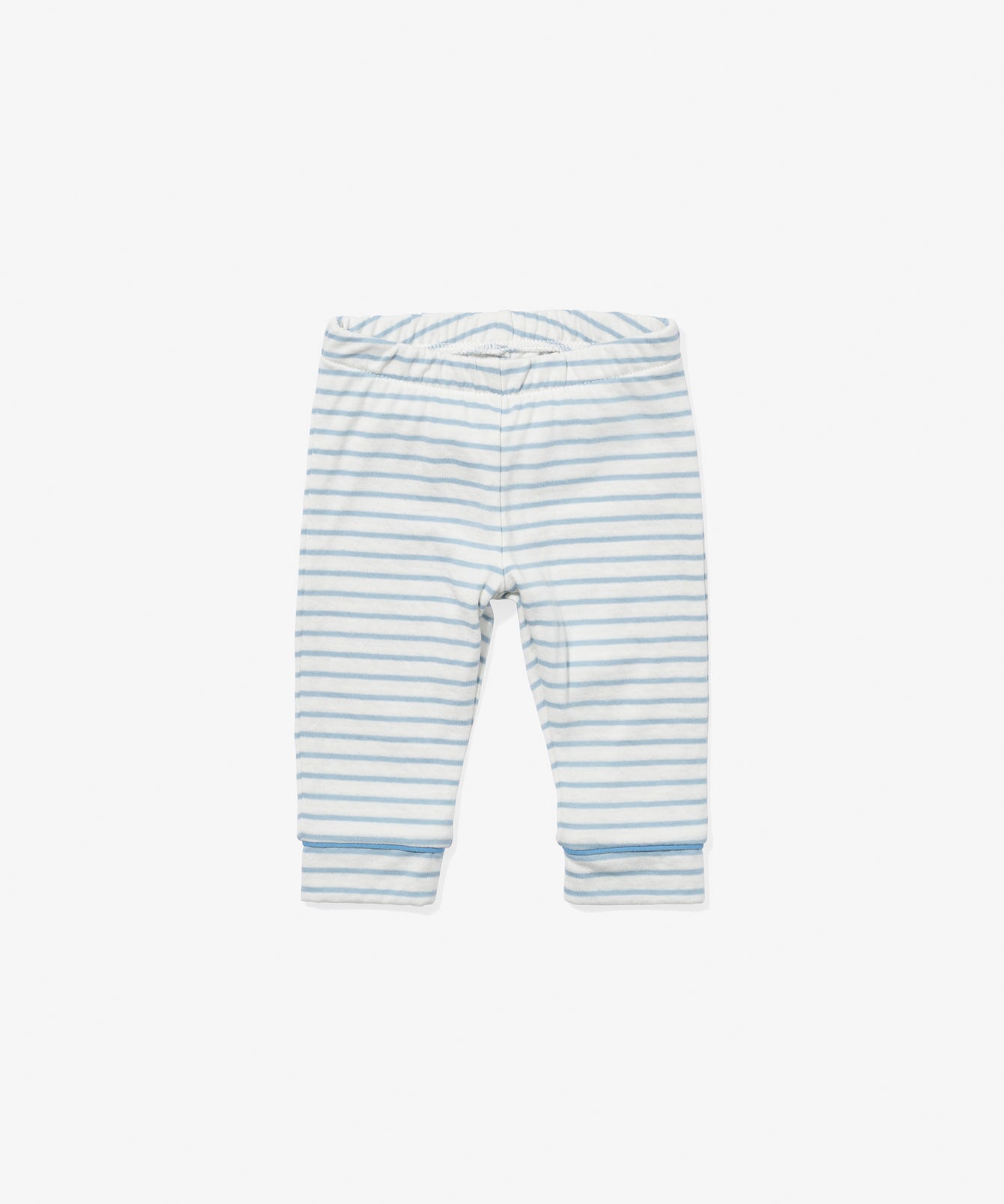 Andy Baby Legging, Dusty Blue Mini Stripe
