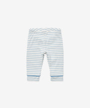 Andy Baby Legging, Dusty Blue Mini Stripe