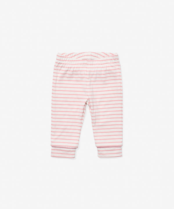 Andy Baby Legging, Dusty Rose Mini Stripe