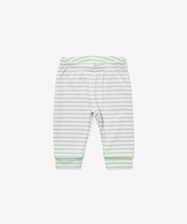 Andy Baby Legging, Dusty Seafoam Mini Stripe
