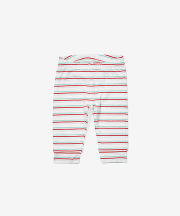 Andy Baby Legging, Turquoise Triple Stripe