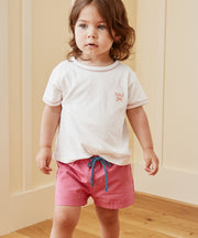 Willie Baby T-Shirt, Pink Piping