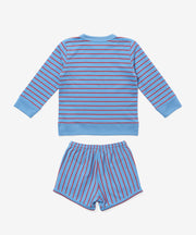 Remy Short Set, Paprika French Stripe