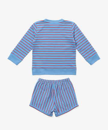 Remy Short Set, Paprika French Stripe