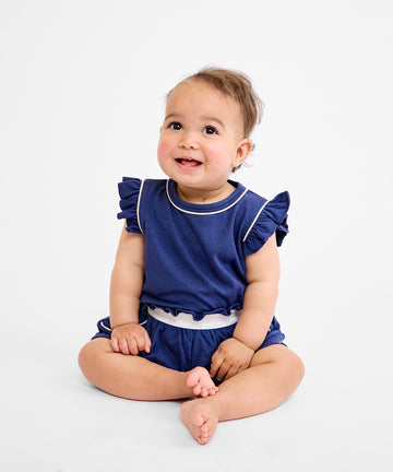 Bea Short Set, Navy