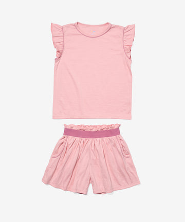 Bea Short Set, Dusty Rose