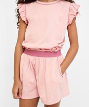 Bea Short Set, Dusty Rose