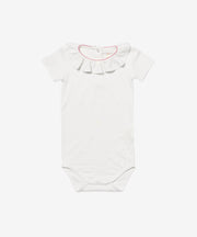 Belle Ruffle One-piece, Rose Piping