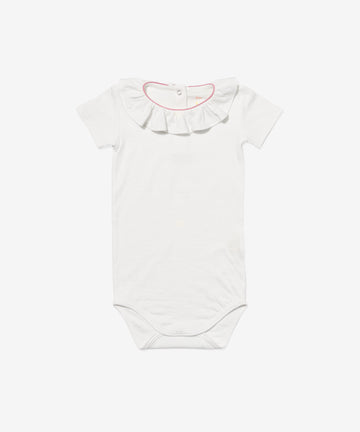 Belle Ruffle One-piece, Rose Piping