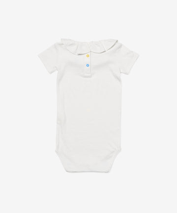 Belle Ruffle One-piece, Rose Piping