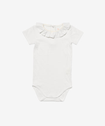 Belle Ruffle One-piece, Vanilla Piping