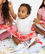 Belle Ruffle One-piece, Rose Piping