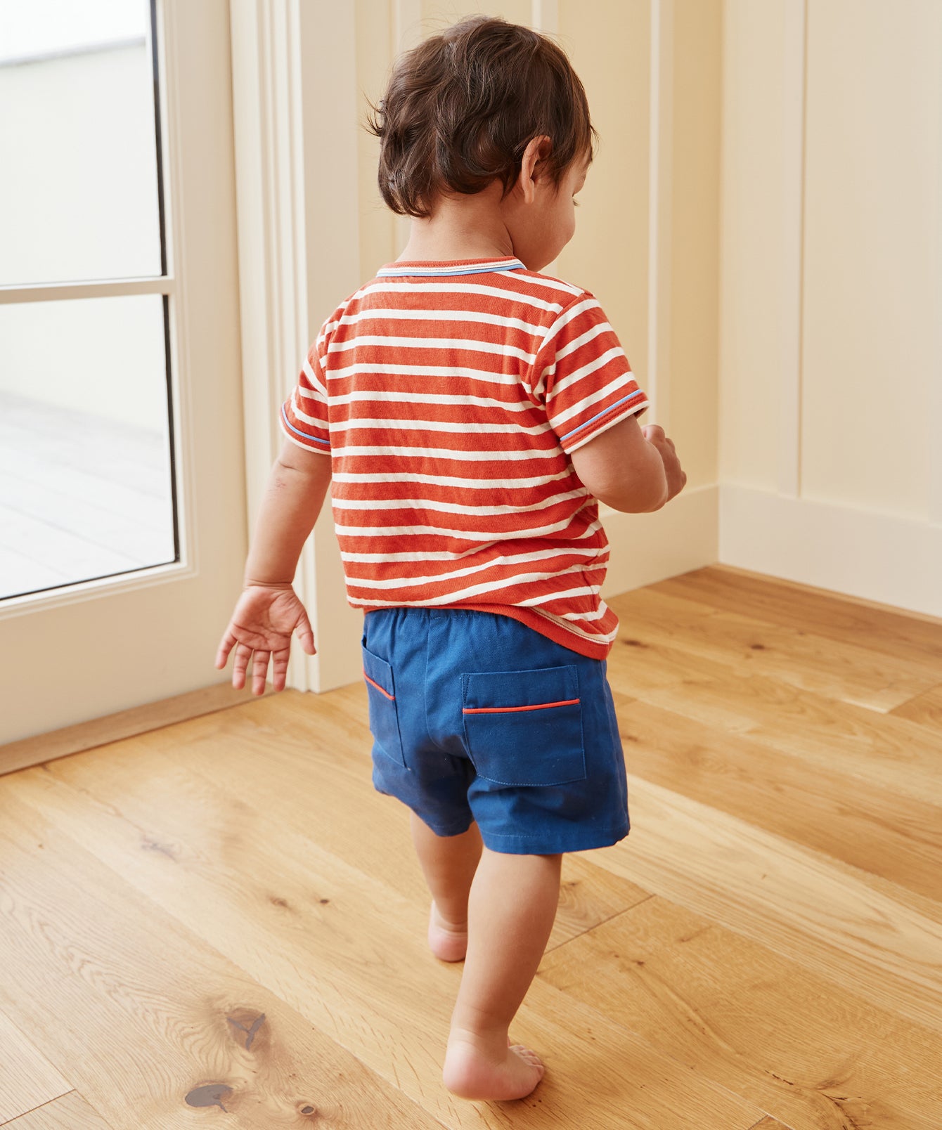 Ding-dong Baby Jungen Baumwoll-Shorts – Sommer, Kurz, Gr. 7–8 Jahre, Blau
