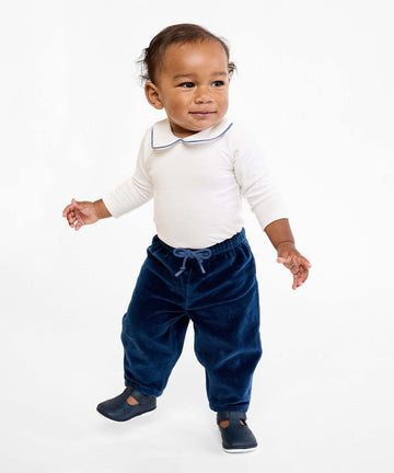 Bowie Baby Pant, Petrol Velvet