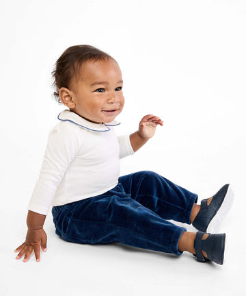 Bowie Baby Pant, Petrol Velvet