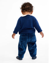 Bowie Baby Pant, Petrol Velvet