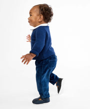 Bowie Baby Pant, Petrol Velvet