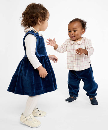 Bowie Baby Pant, Petrol Velvet