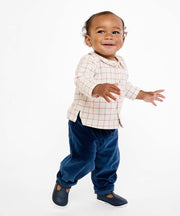 Bowie Baby Pant, Petrol Velvet