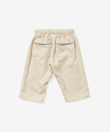 Bowie Baby Pant, Oatmeal Flannel