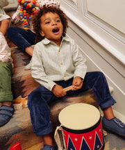 Bowie Pant, Petrol Velvet