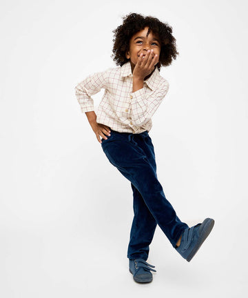 Bowie Pant, Petrol Velvet