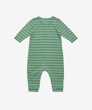 Campbell Romper, Sage Fine Stripe