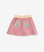 Carter Skirt, Burgundy Coneflower Floral