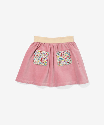 Carter Skirt, Burgundy Coneflower Floral