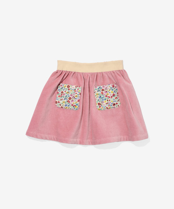 Carter Skirt, Burgundy Coneflower Floral