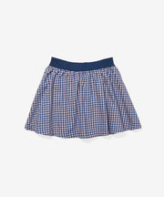 Carter Skirt, Marine Tiny Check