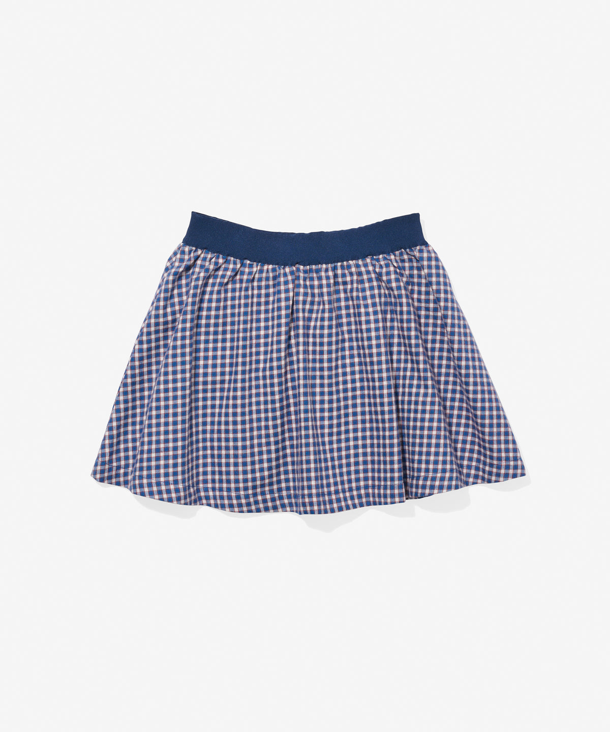 Carter Skirt, Marine Tiny Check