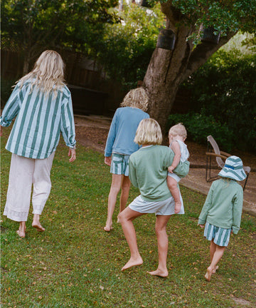 Cecil Short Set, Surf Stripe