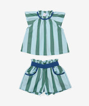 Cecil Short Set, Surf Stripe