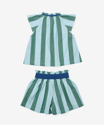Cecil Short Set, Surf Stripe