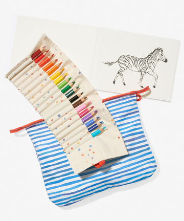Coloring Gift Set Bundle, Painted Stripe