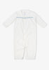 Oso & Me Convertible Gown, Blue Piping