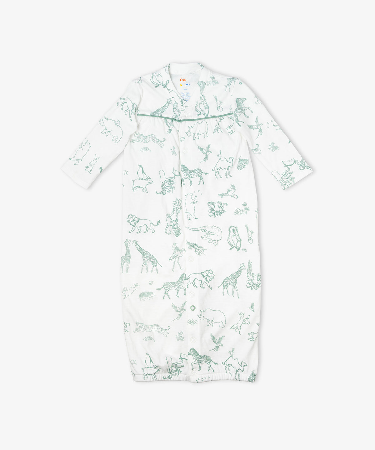 Convertible Gown, Seafoam Animal Parade