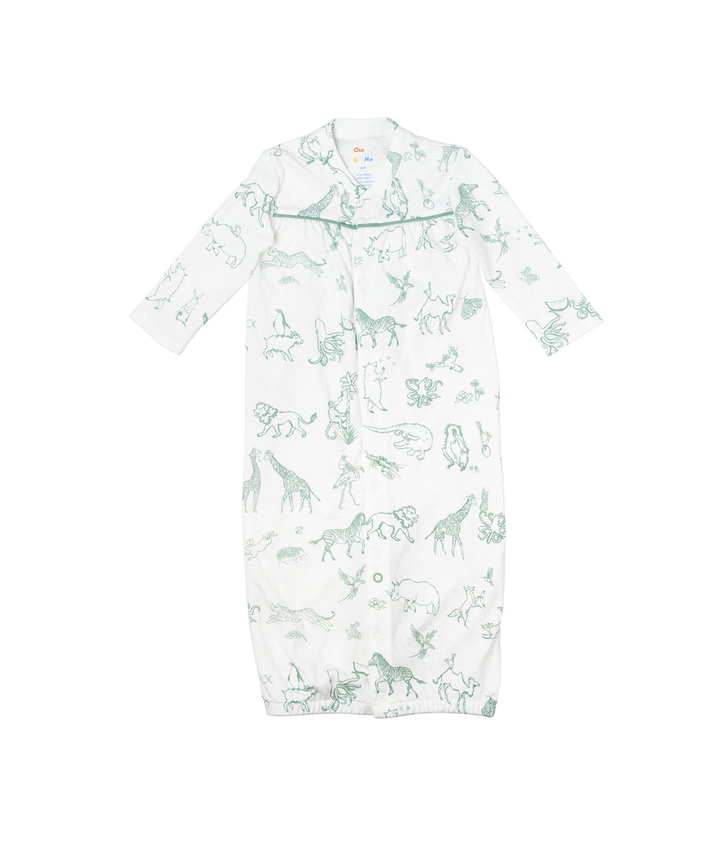 Convertible Gown, Seafoam Animal Parade