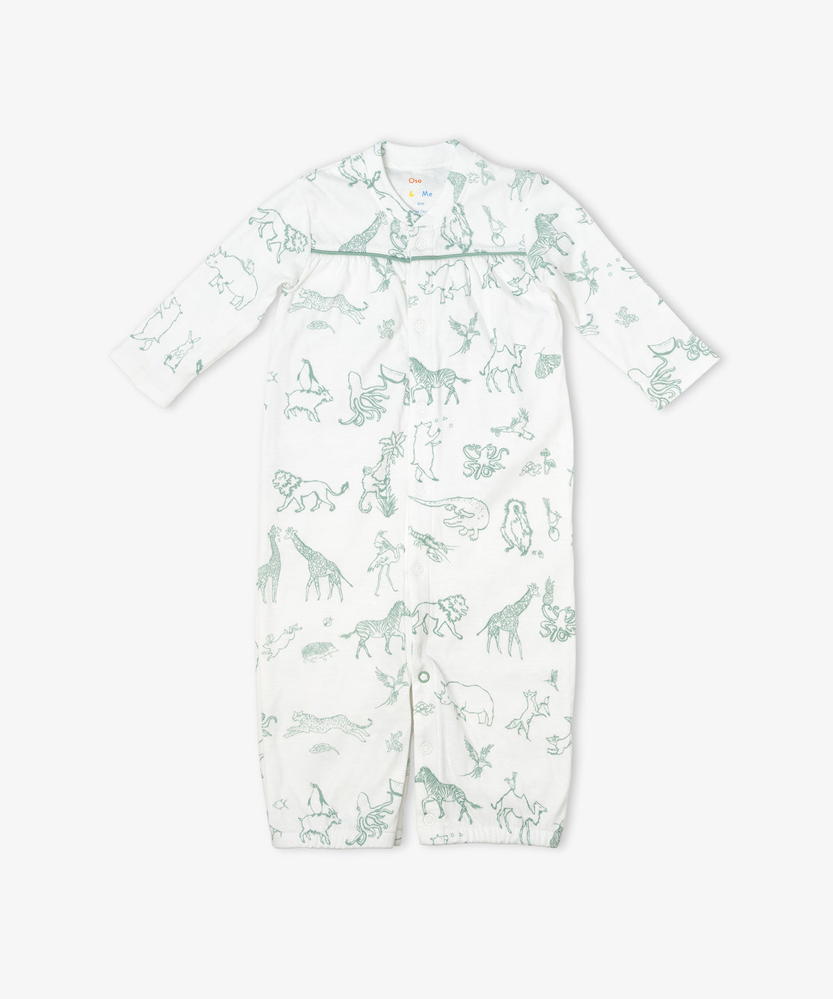 Oso & Me Convertible Gown, Seafoam Animal Parade